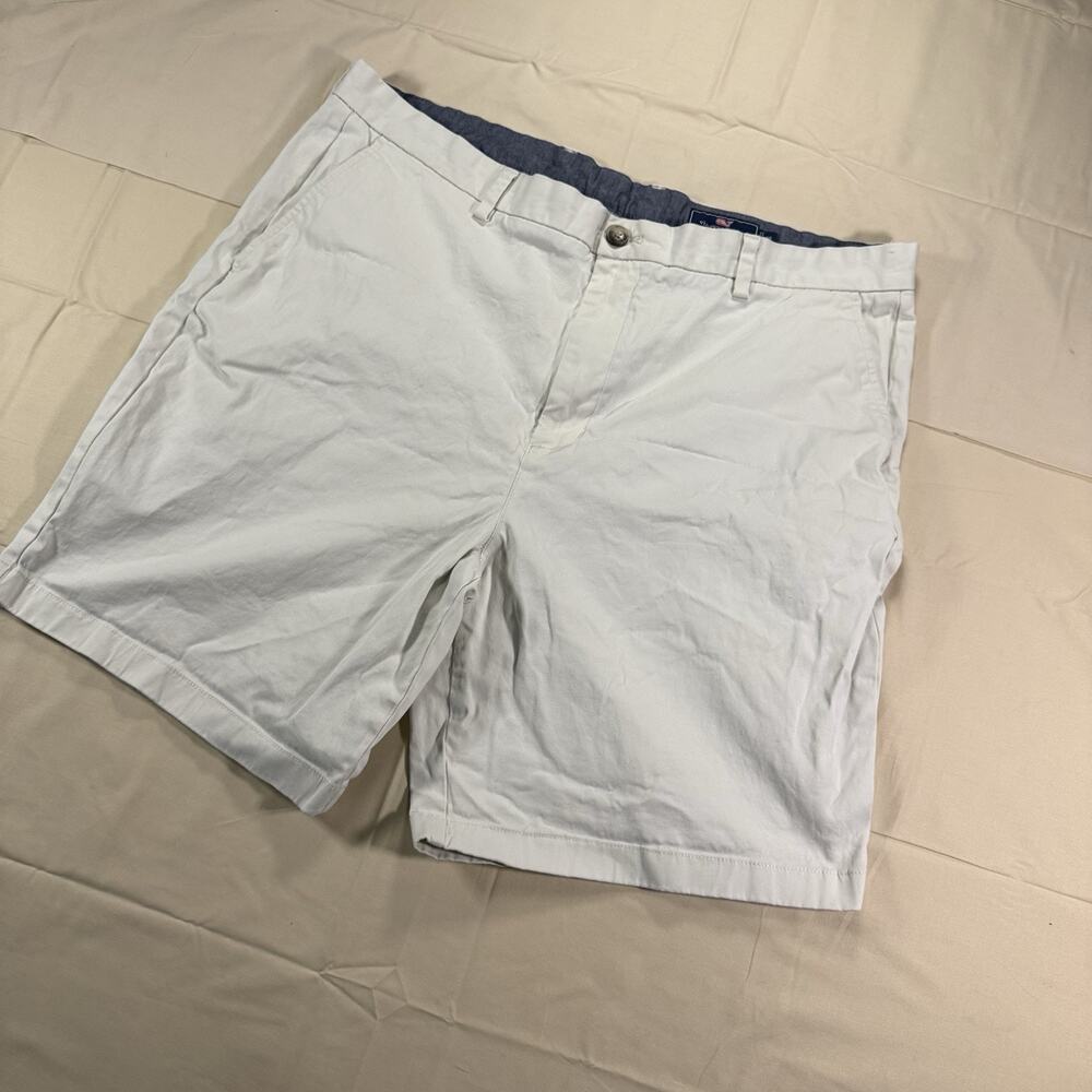 Vineyard Vines Club Mens Shorts 40 Gray 9" Flat Front Preppy Casual